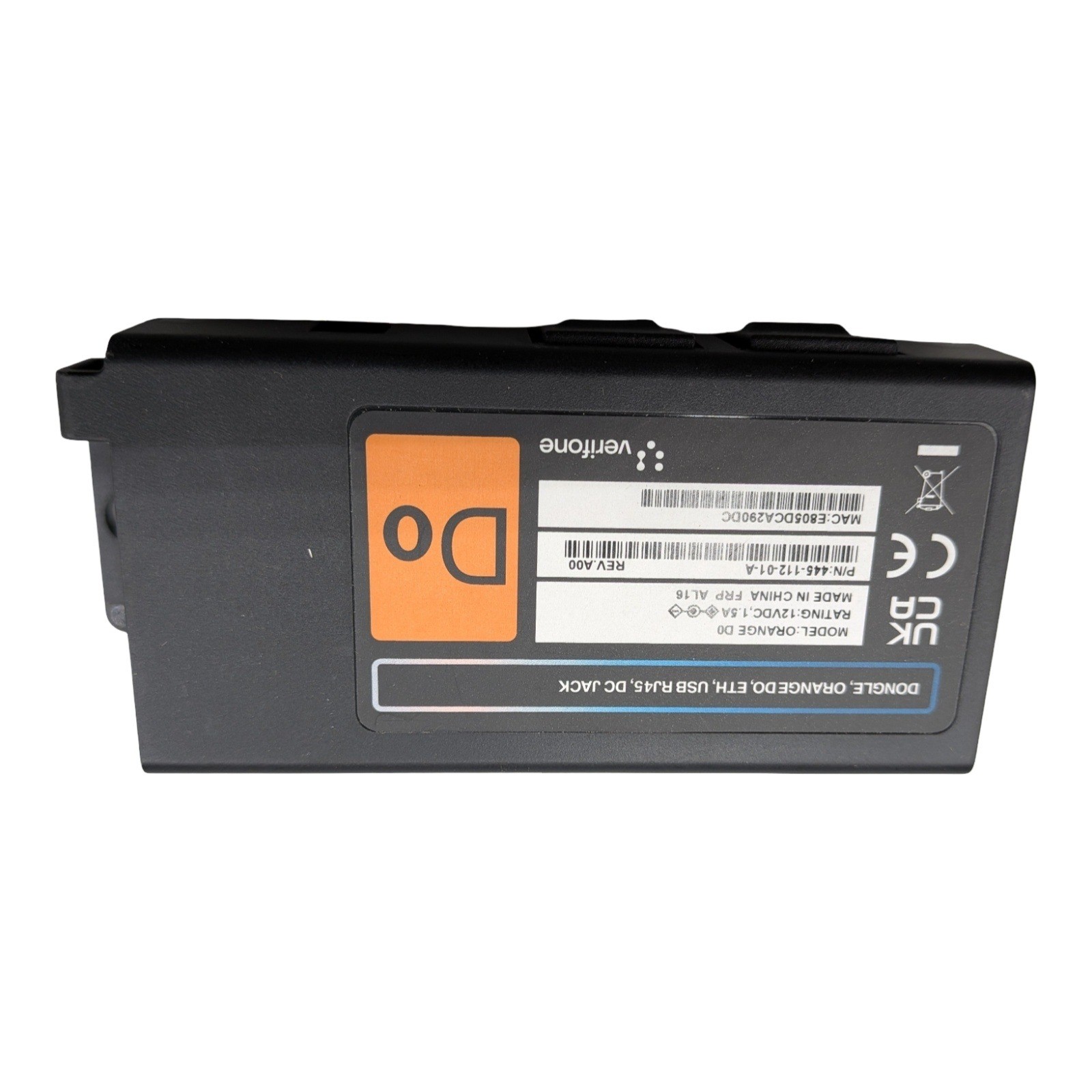 Verifone Orange D0 Dongle POS Terminal Adapter Ethernet USB RJ45 445-112-01-A