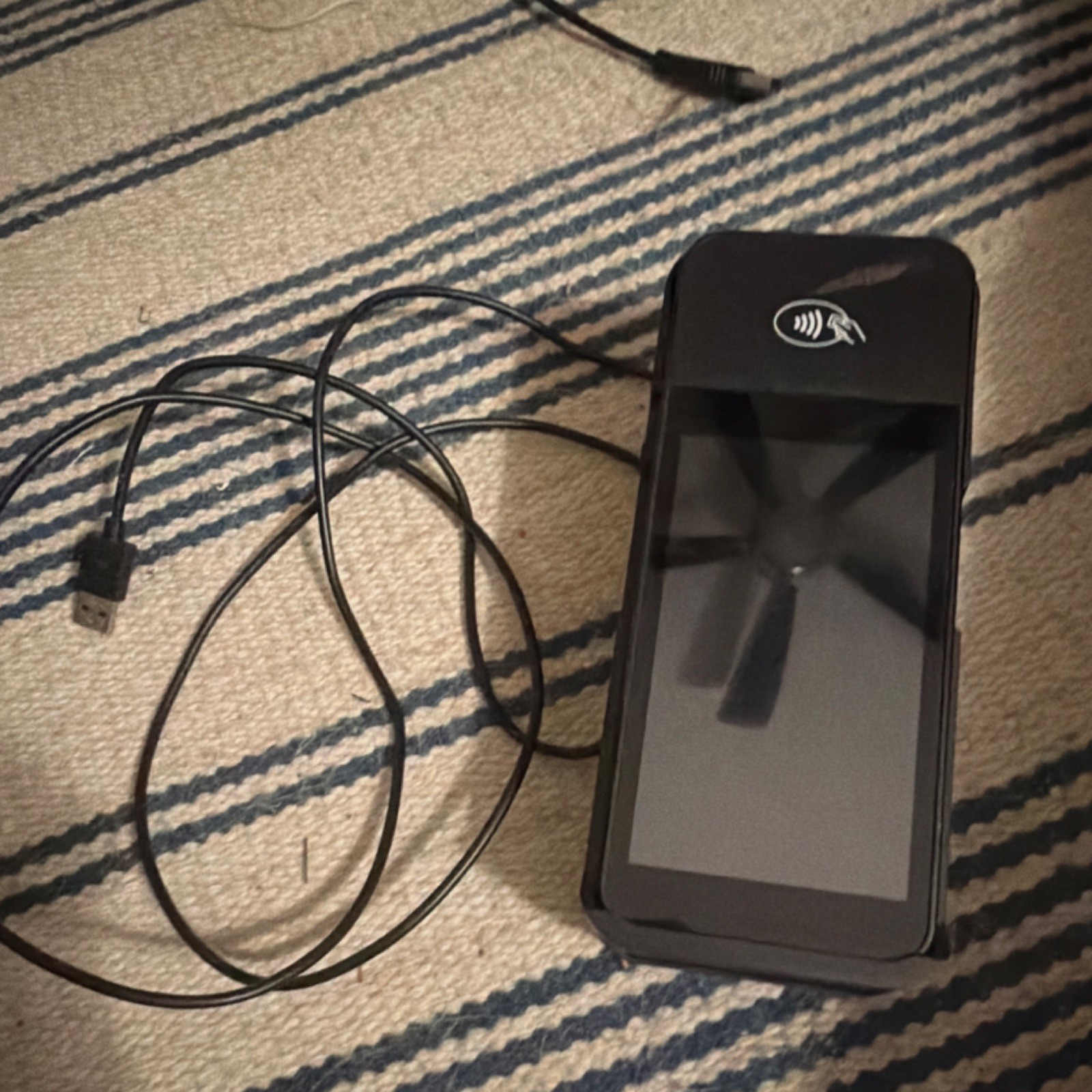 Wired POS Credit Card Terminal Reader USB-A to USB-C Charging