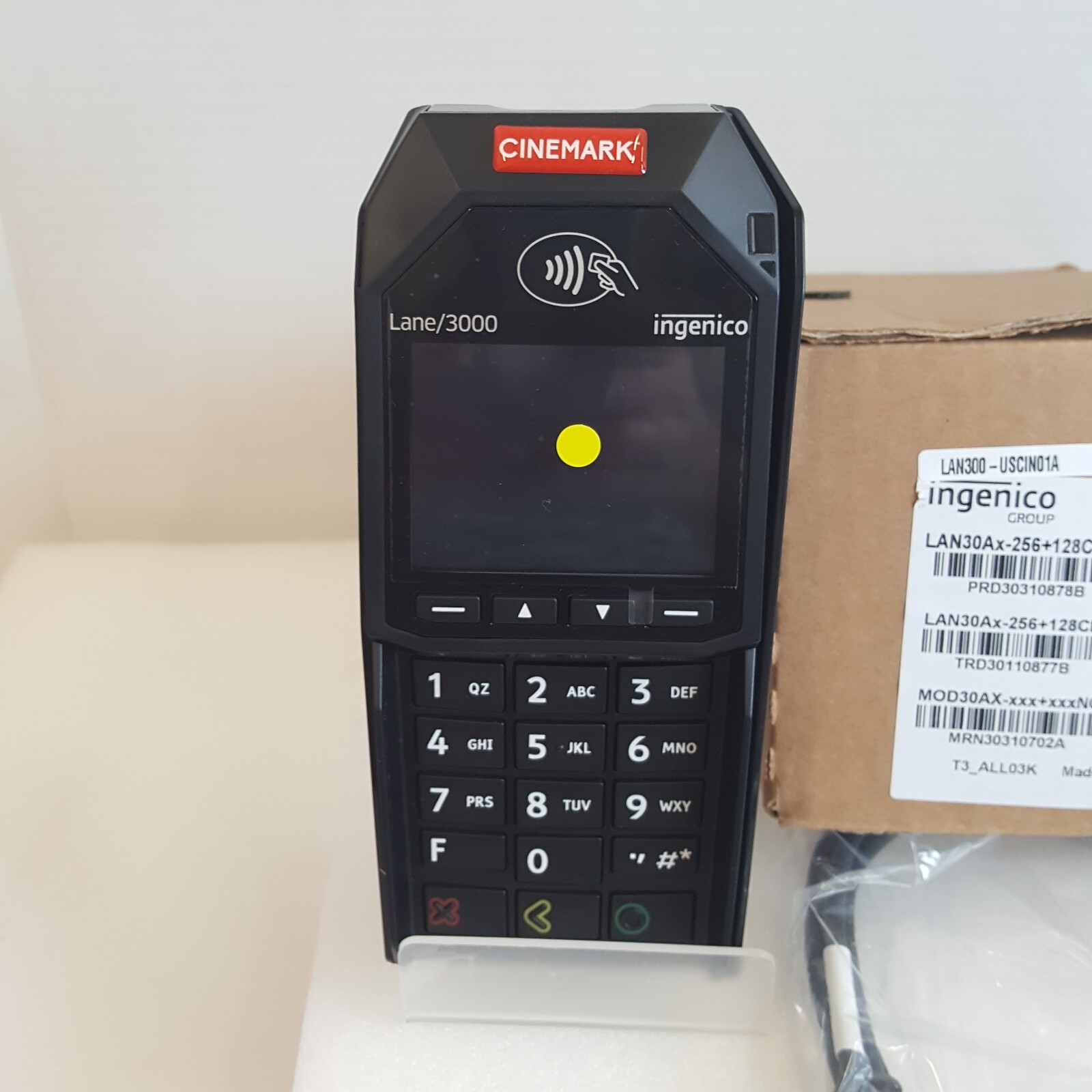 NIB Ingenico LANE 3000 Credit Card Terminal Reader MRN30310702A