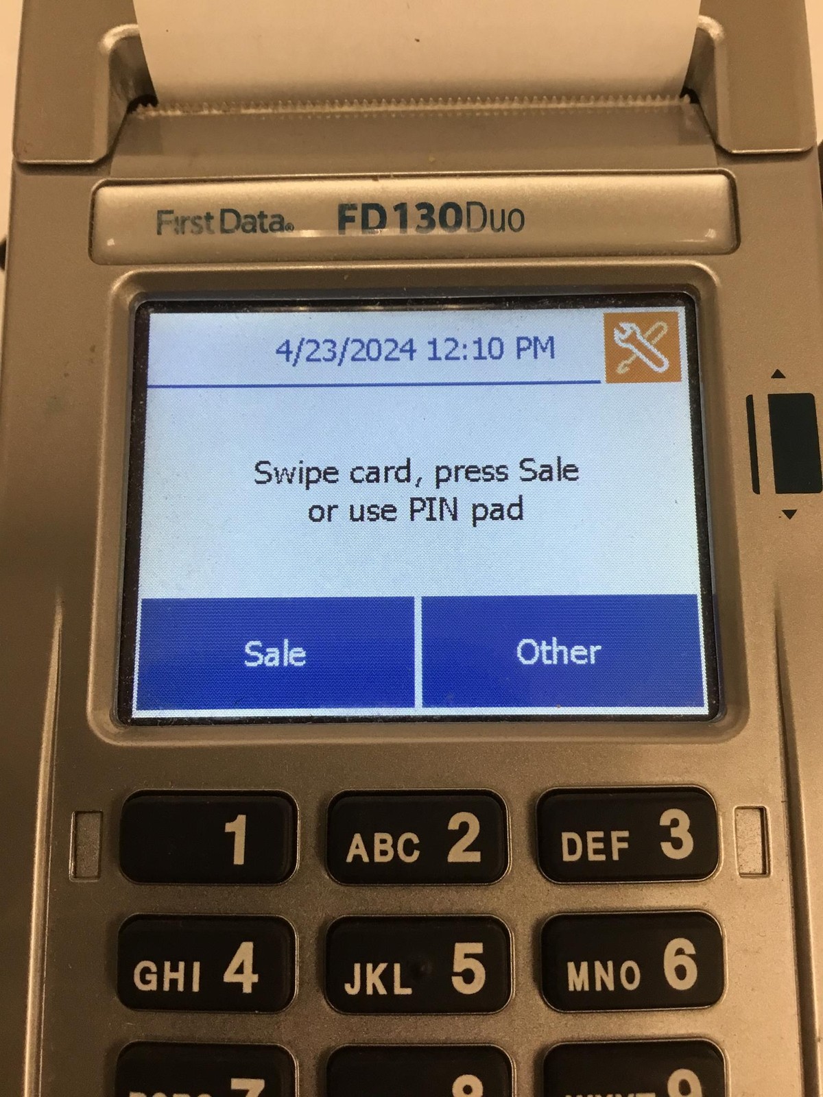 4x FIRST DATA FD130DUO Credit Card Machine w/Printer,AC Adapter,WORKS,FREE SHIP