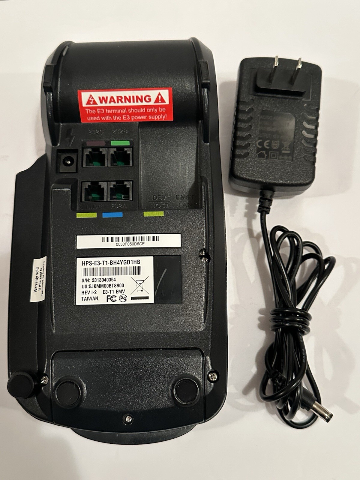 E3 Credit Card Terminal Heartland Payment Systems with Chip Reader and Printer