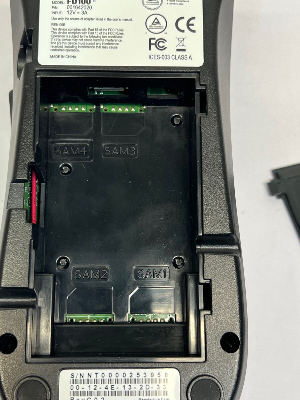 First Data FD100ti Silver Credit Card Terminal – Power cord