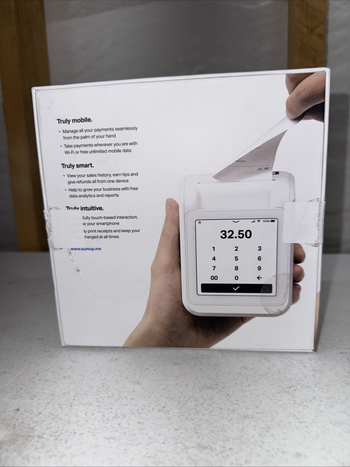 SumUp Solo + Printer (Smart Credit Card Payment Reader and Printing Kit)