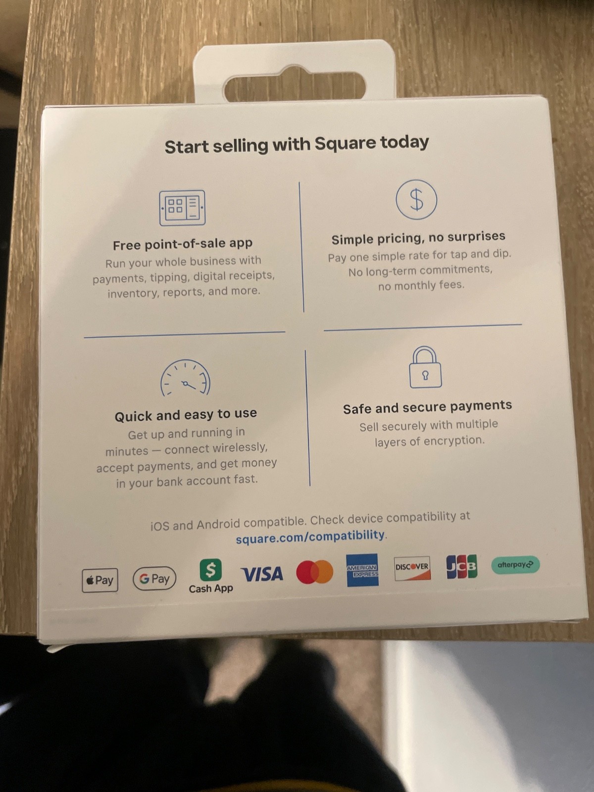 Square A-SKU-0792 Credit Card Reader for Contactless and Chip Machine 2nd Gen.