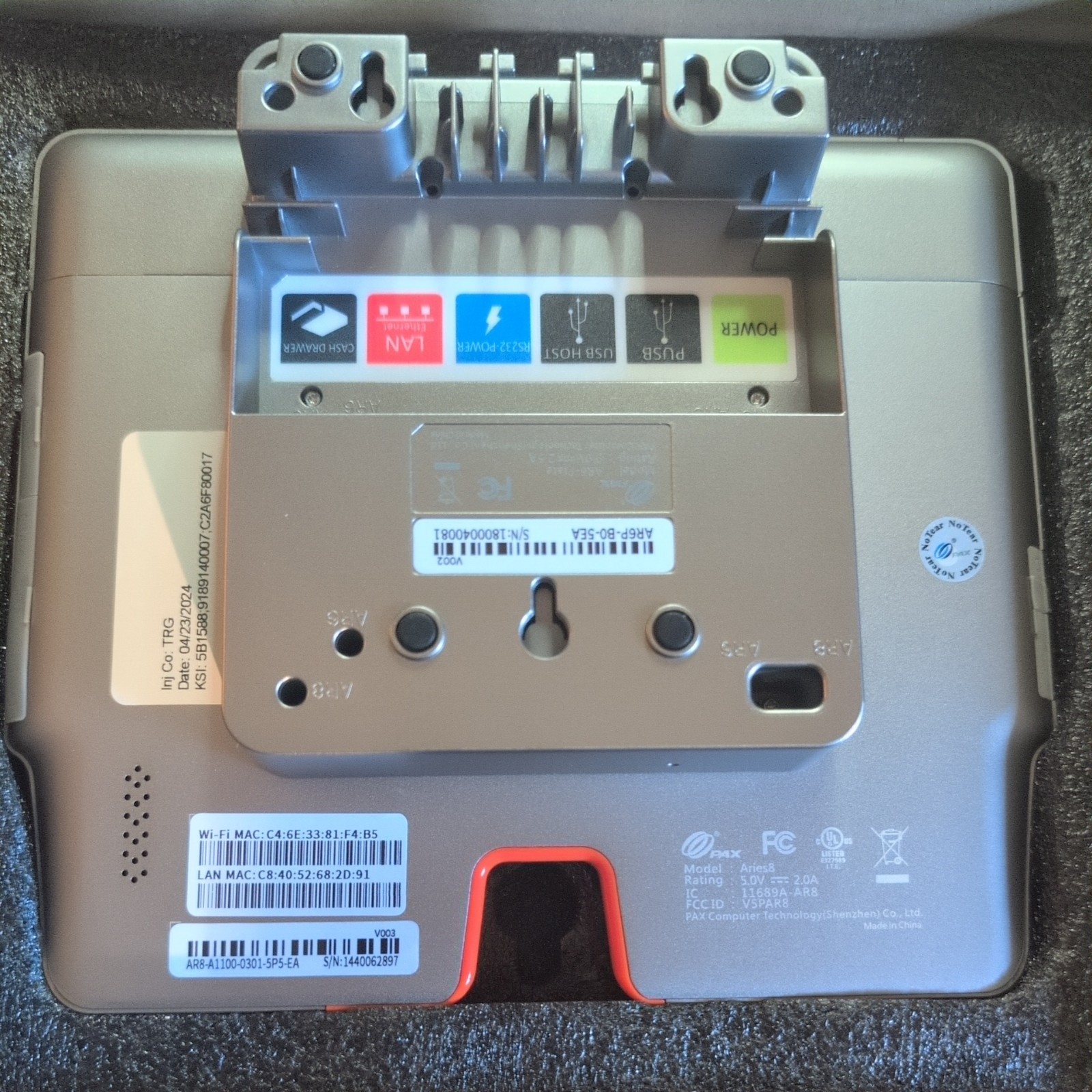 Pax Aries 8 Credit Card Terminal TouchScreen