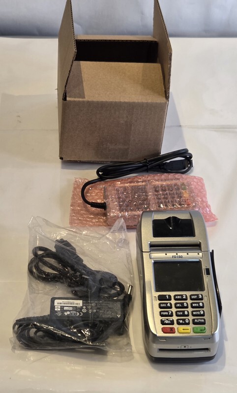FIRST DATA FD150 TERMINAL EMV NFC CREDIT CARD TERMINAL WITH RP10 PIN PAD