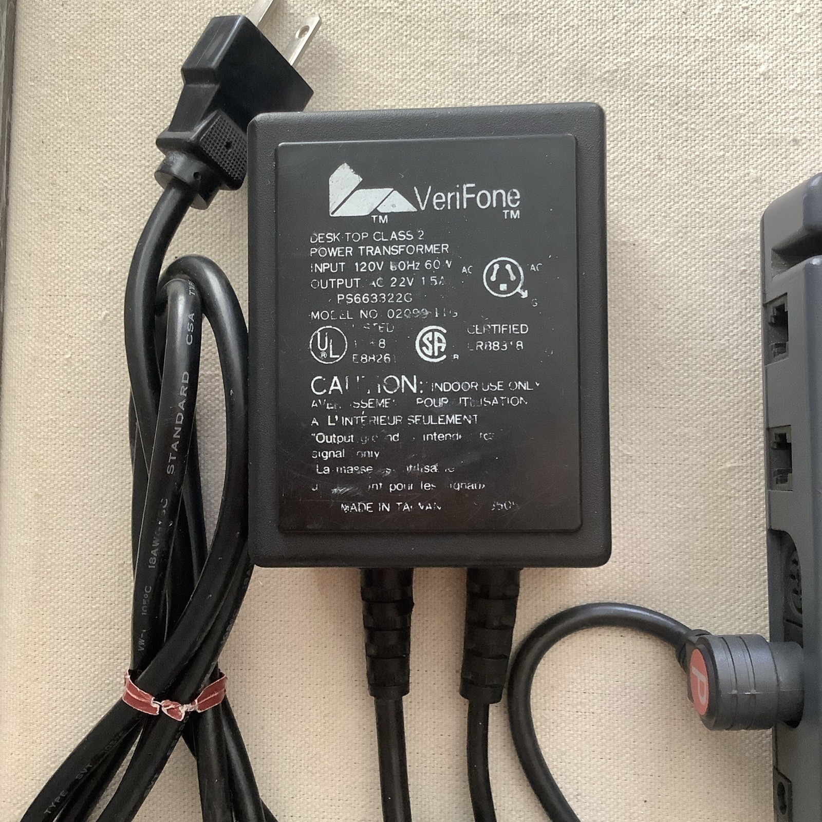 VERIFONE PrintPak 350 w/ Adapter, Tranz 330 Credit card System AS IS