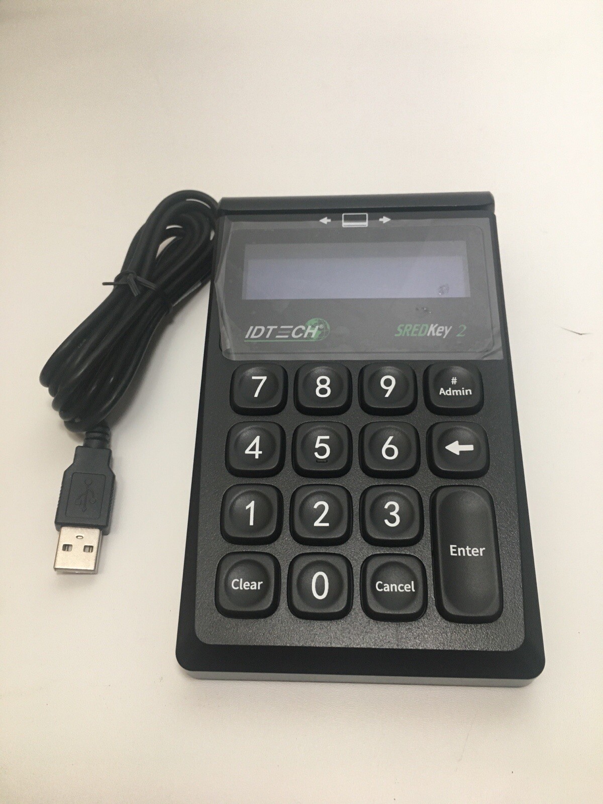 ID TECH SREDKey 2 IDSK2-534E USB 10-Key Keypad with MagStripe Reader