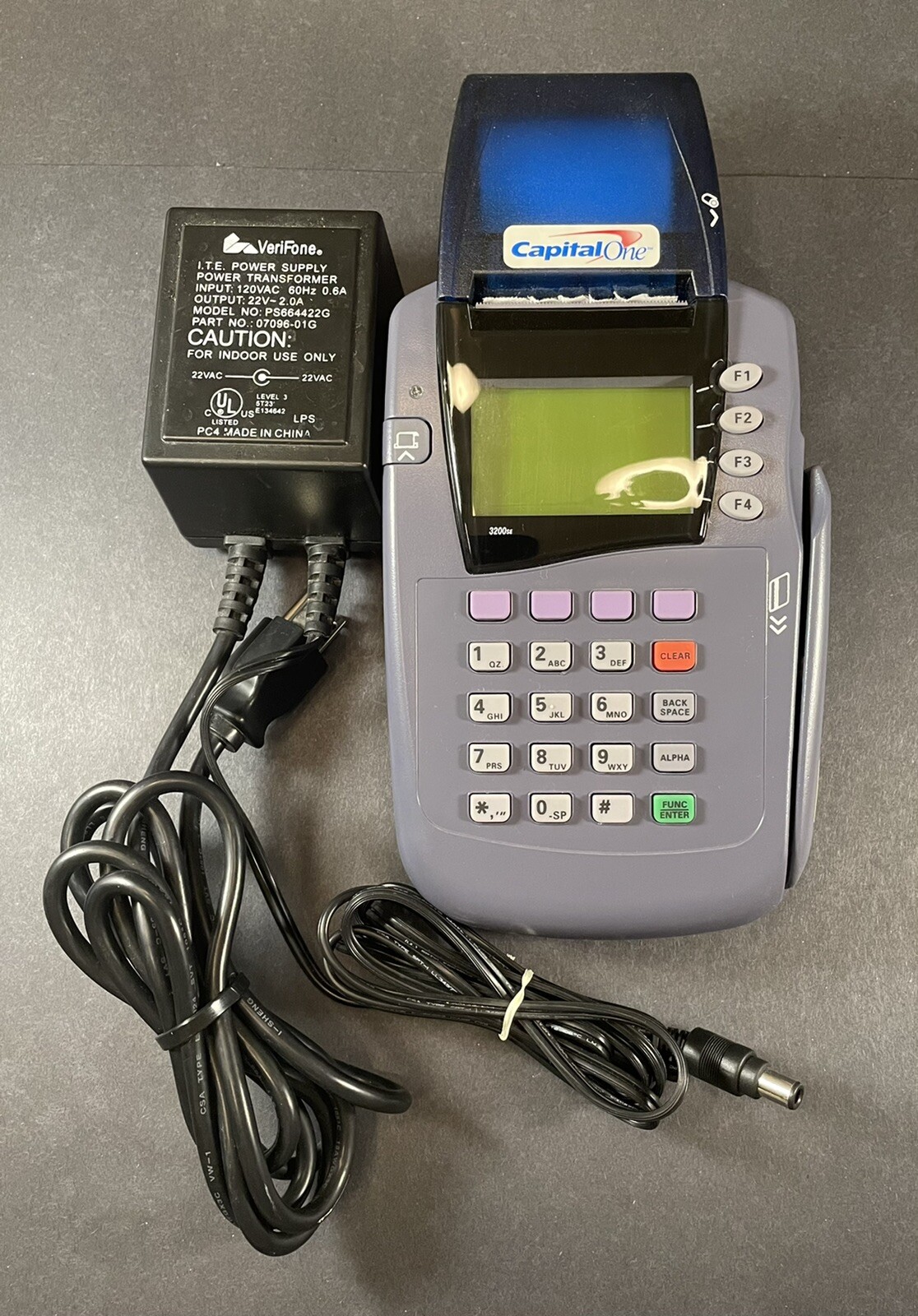 VeriFone Omni Credit Card Terminal PinPad and Card Imprinter Bundle