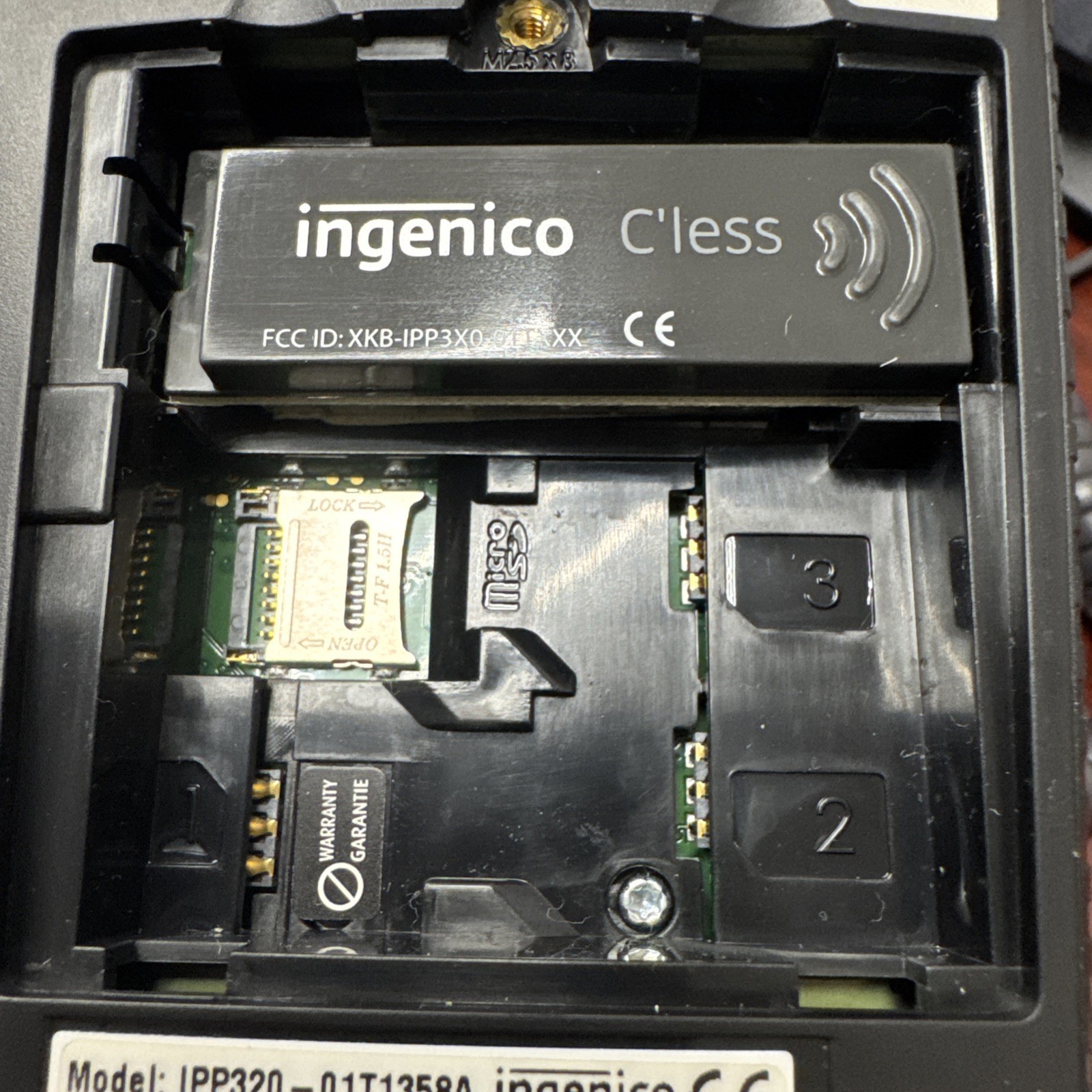 Ingenico IPP320 Payment Credit Card Reader Terminal With Base Stand View Photos