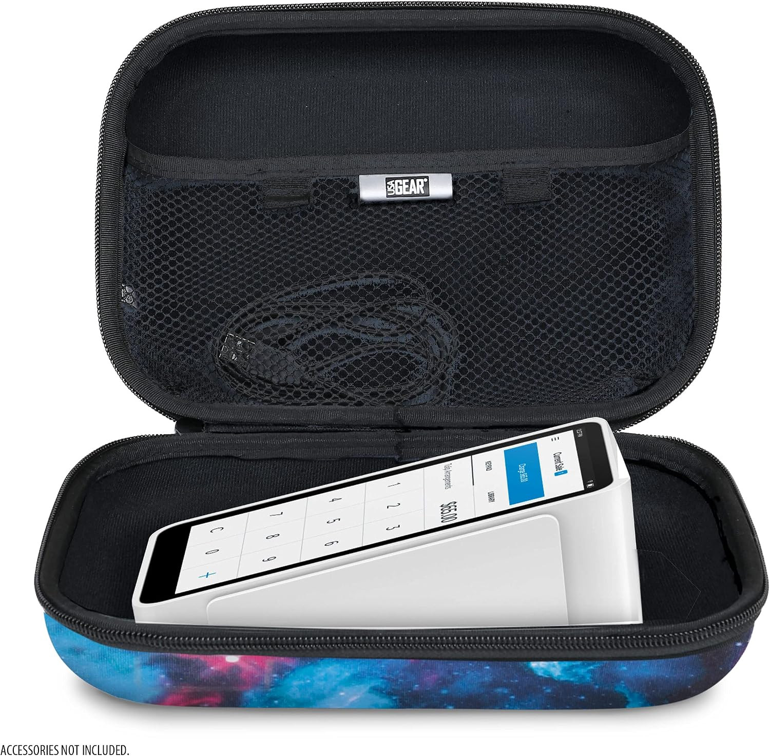 USA Gear Hard Travel Case Fits Square Card Reader, Square Handheld, Receipt Prin