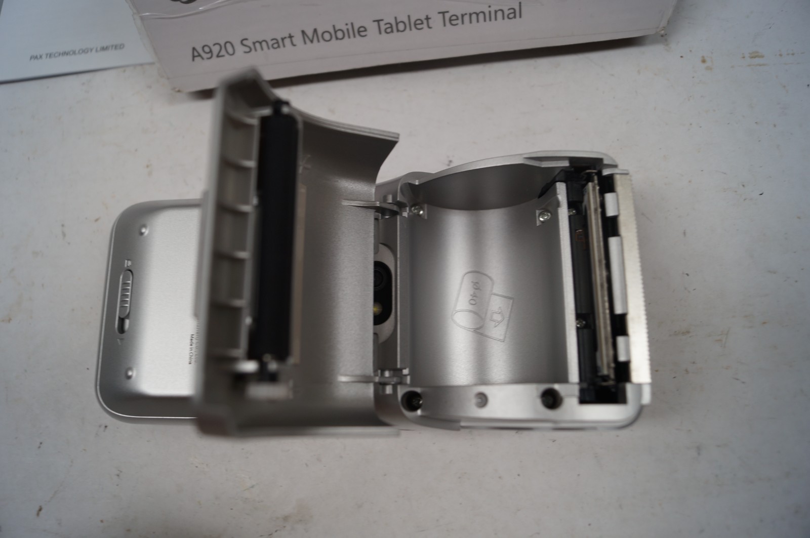 PAX A920 Wireless POS Smart Mobile Tablet Terminal READ Untested PoR C222