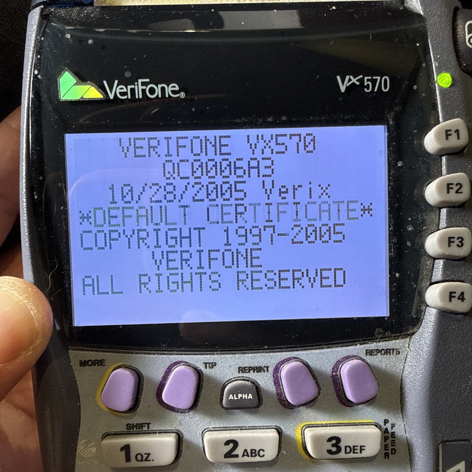 VeriFone Vx570 Credit Card Terminal Reader POS Point of Sale