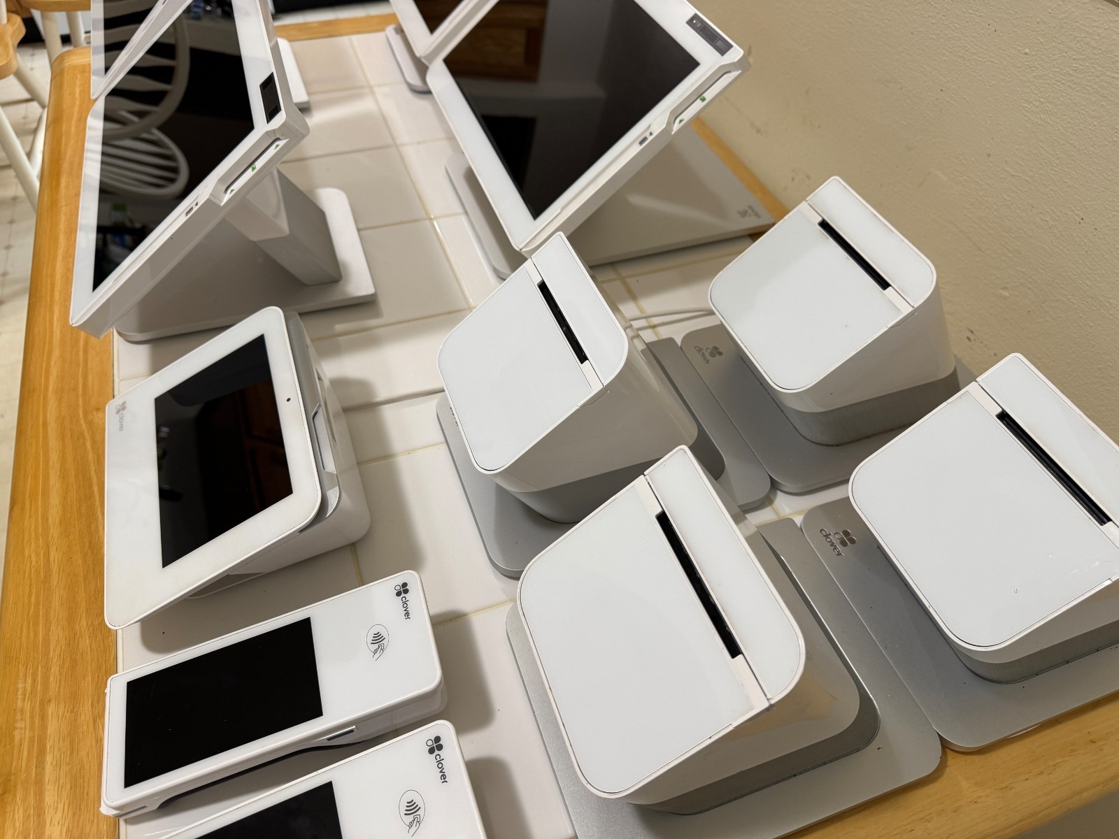 Clover POS Bundle – 4 Solo Stations + Mini + 2 Flex – Great Conditions