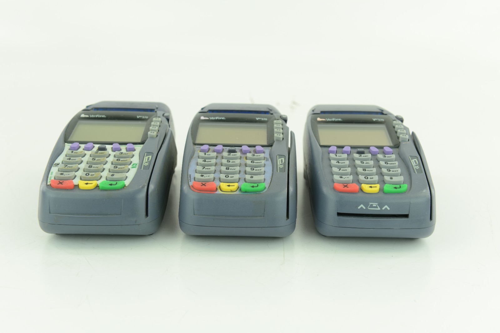 3 Verifone Vx 570 Credit Card Reader Terminal – POS Point of Sale