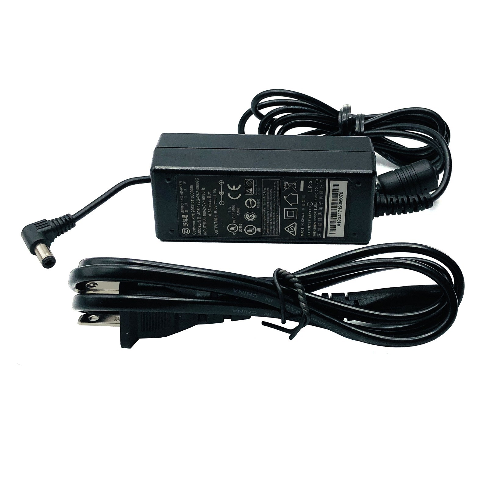 Genuine Hoioto ADS-18SG-09-2 09009G AC/DC Power Supply Adapter 9V 1A 9W Charger
