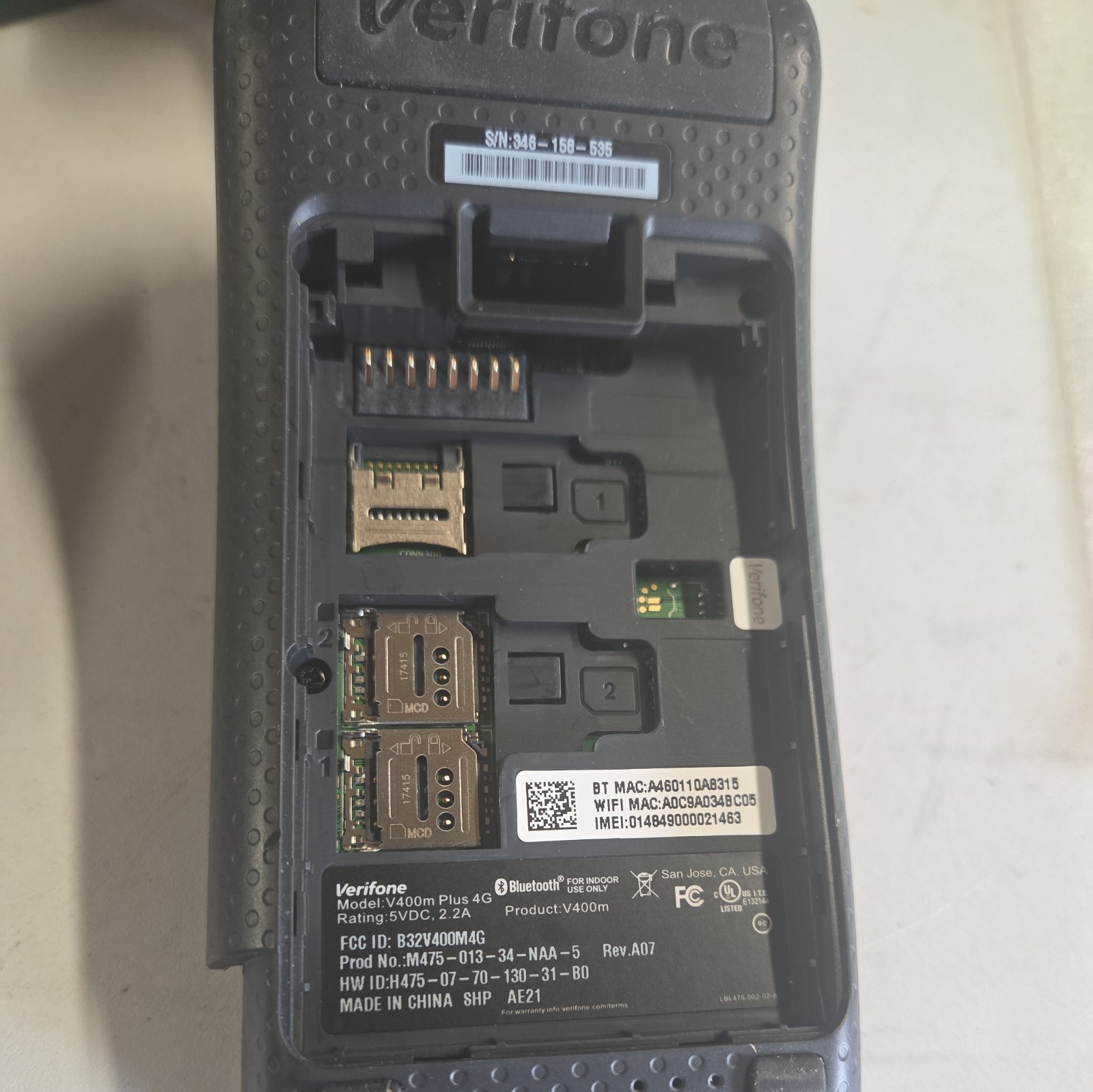 Verifone V400M plus 4G Credit Card Payment Terminal