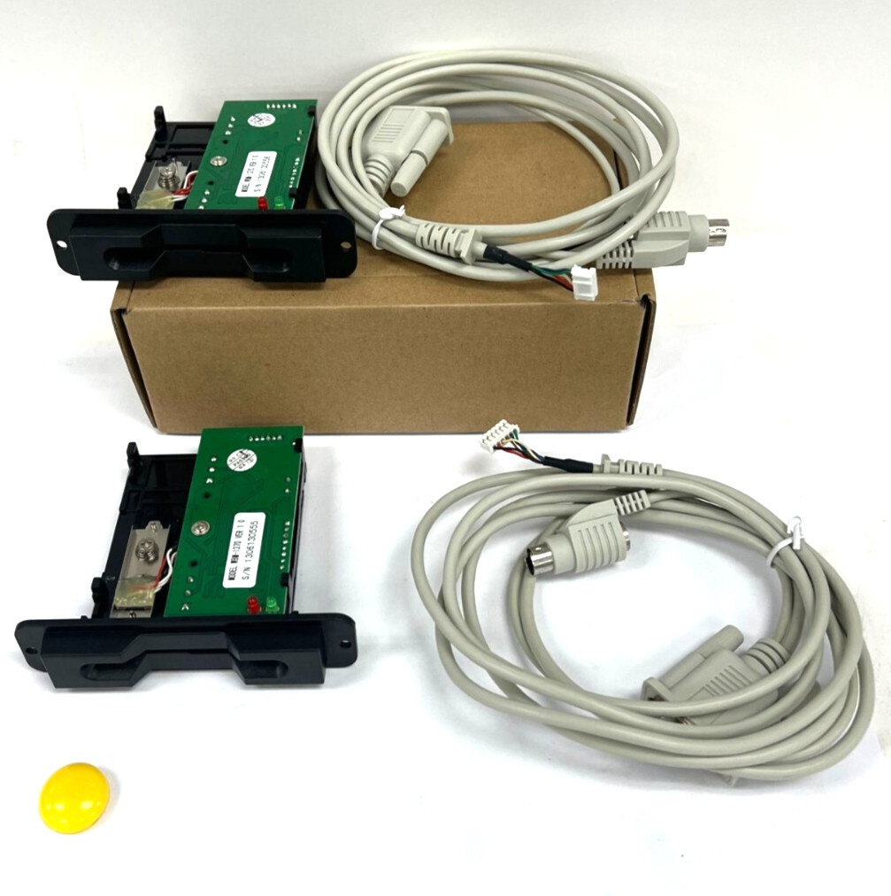 GAMING MACHINE HALF INSERT MAGNETIC CARD READER WBM-1370 W/CABLE LOT OF 2