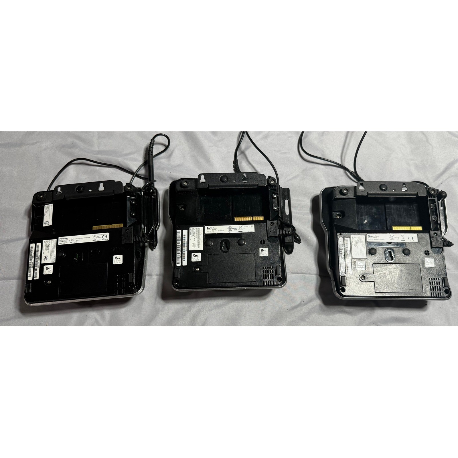 Lot of 3 Verifone MX 915 Credit Card Terminals POS System M177-409-01-R Black