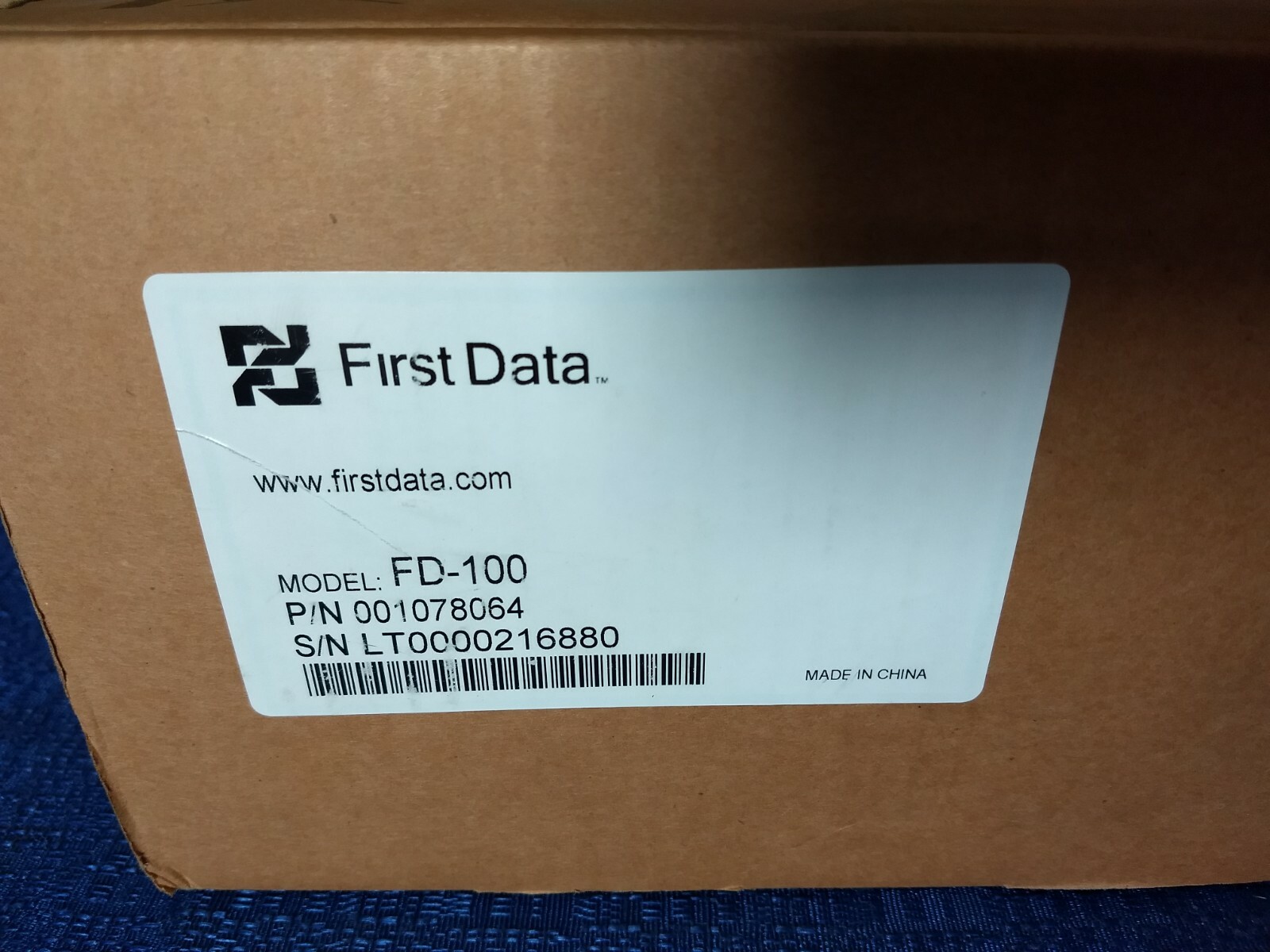 First Data FD100 Credit Card Terminal