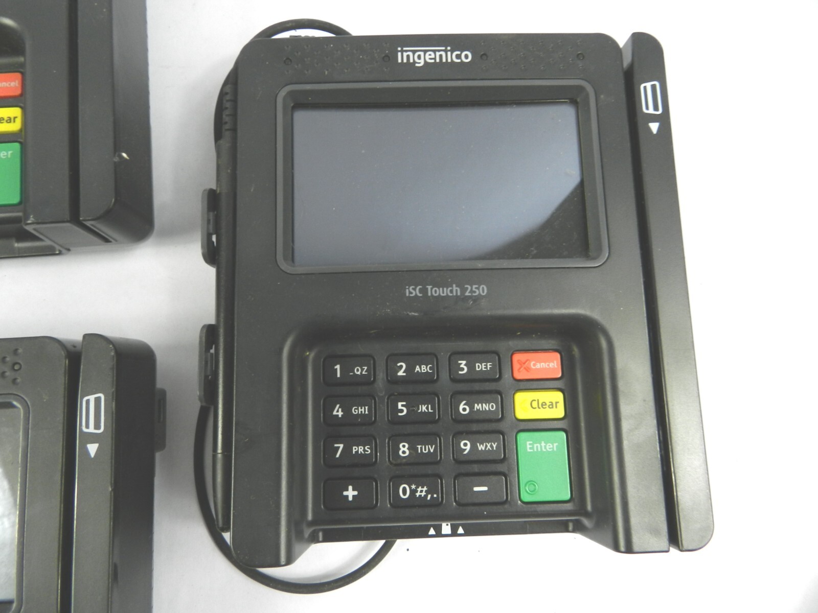 LOT (5) Ingenico ISC250-V4 iSC Touch 250 Card Readers w 5 Pens Black WORKS C321