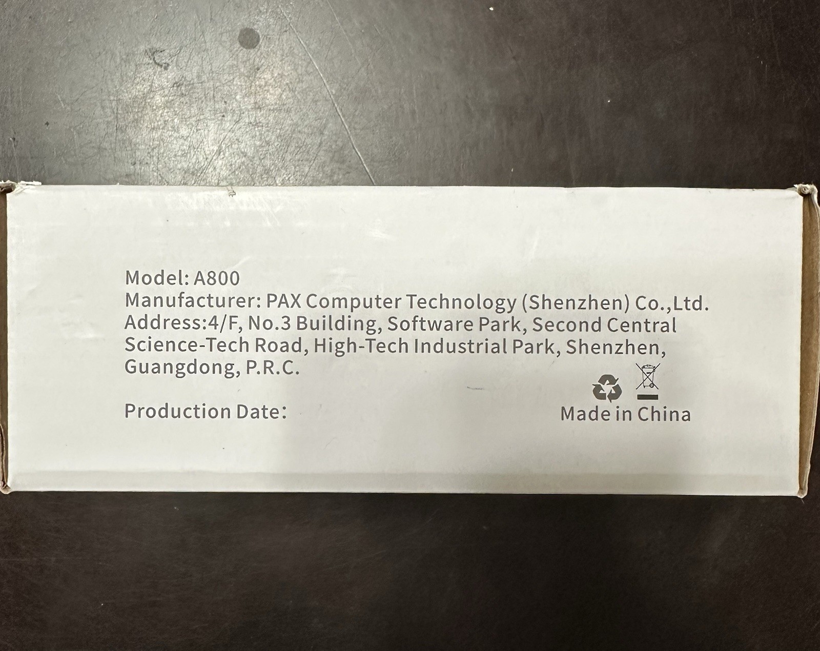 PAX A800 Android Desktop Payment Credit Card Terminal