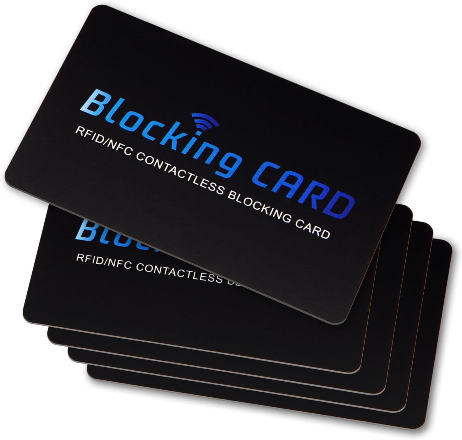 5 Pack RFID Blocking Cards – NFC Contactless Protector for Wallet & Passport