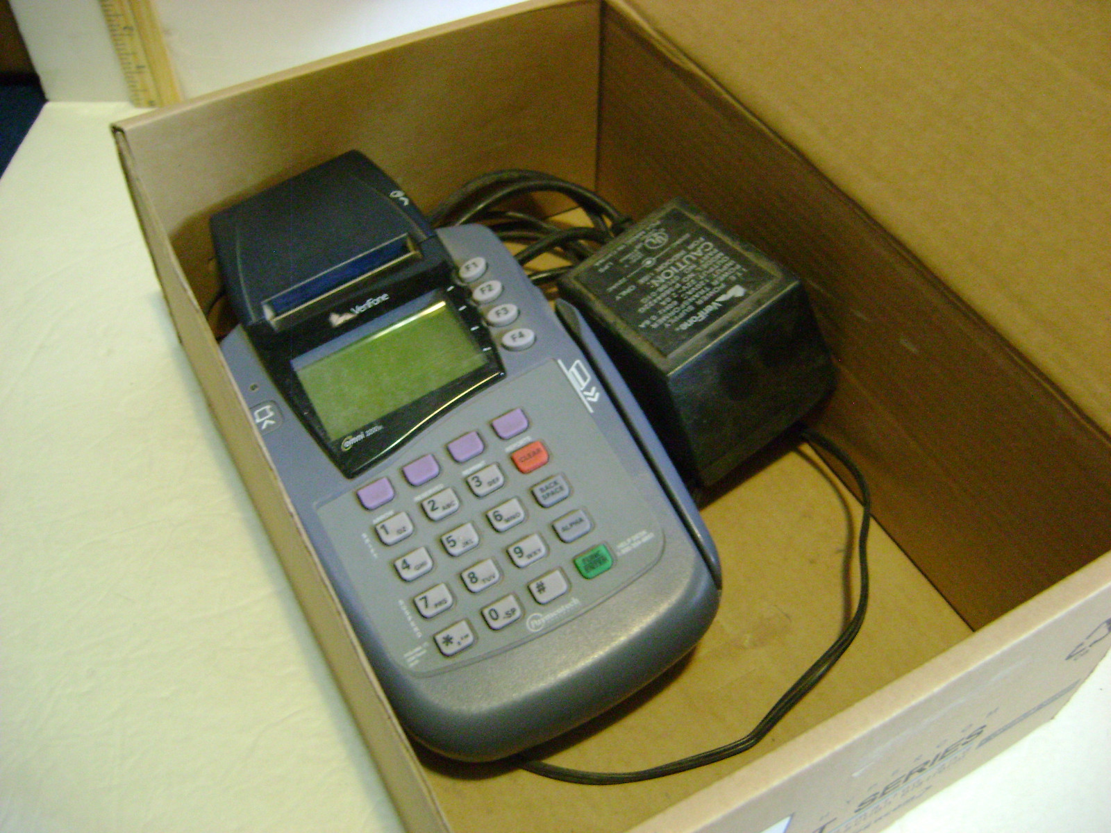 HYPERCOM T7 Plus Credit Card Machine w/ POWER SUPPLY