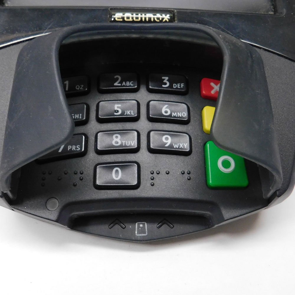 (Lot of 2) Equinox L5300 Credit Card Payment Terminals w/Pen & Card Reader AS/IS