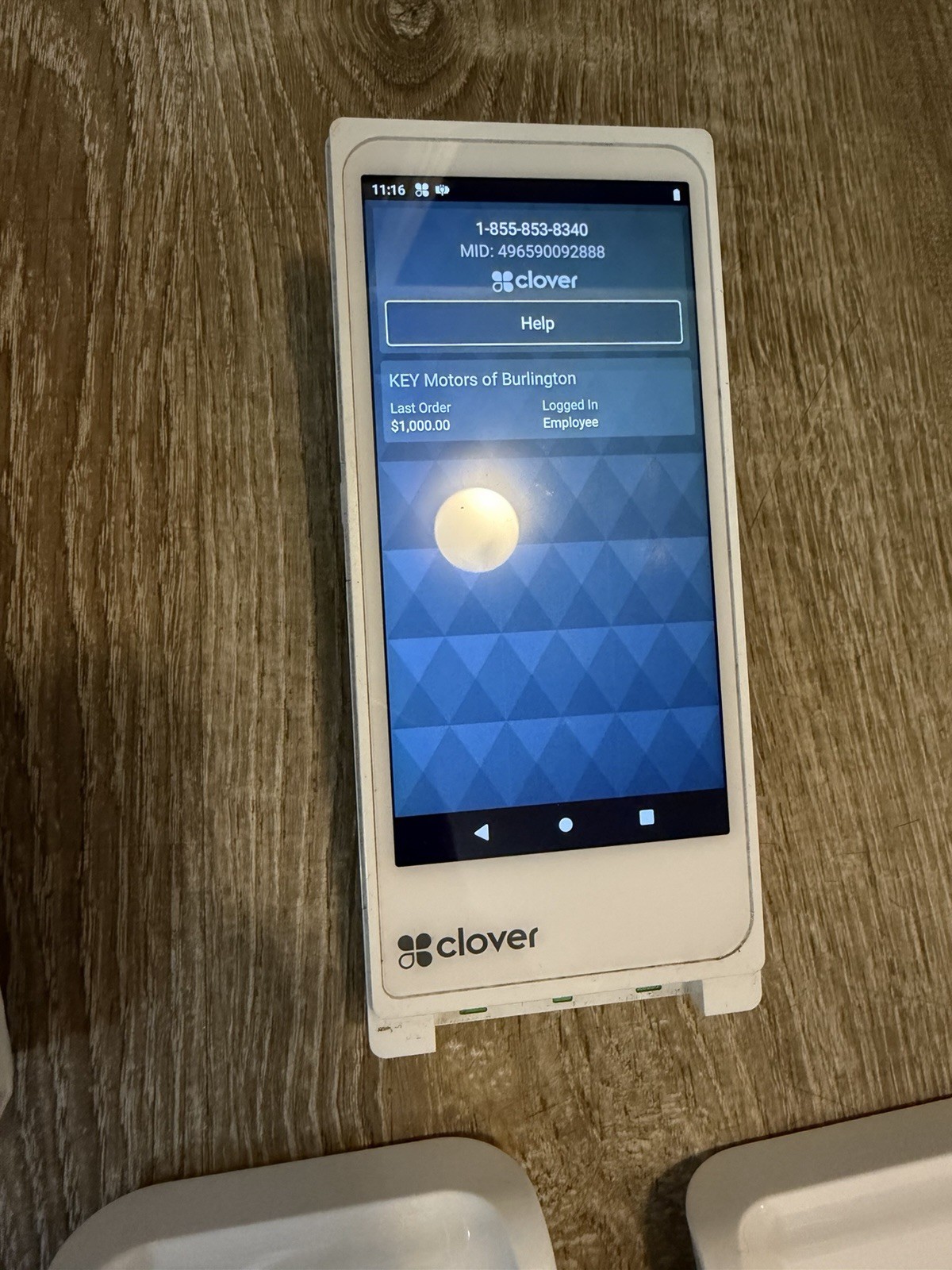 (2) – Clover Flex 3 C405 Terminal & K405 Wireless Cradle Bundle – AS-IS / LOCKED