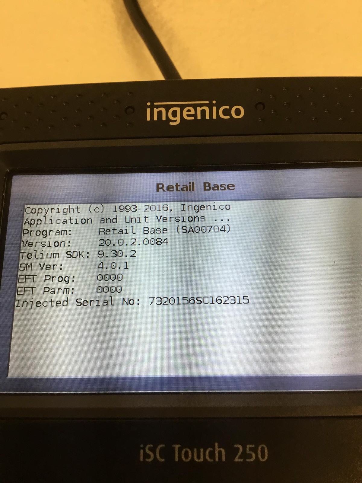 2x Ingenico ISC250-VA – ISC Touch 250 POS Payment Credit Card Terminal w Stylus