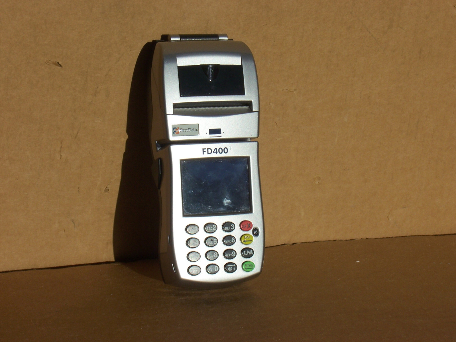 First Data FD400 Ti Credit Card Machine With Touch Screen SOLD AS IS