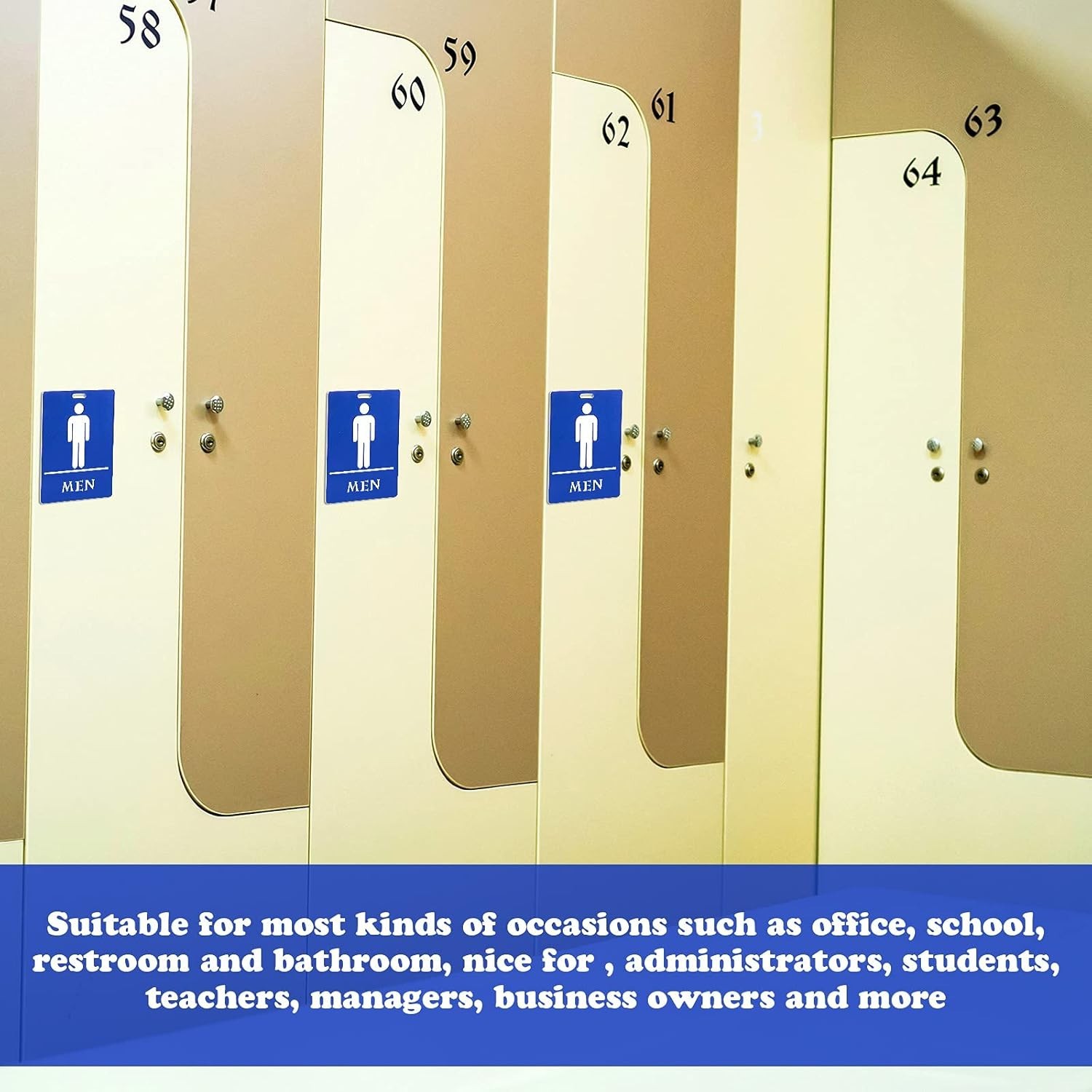 Compact 6 Pcs Restroom Pass Keychains – Versatile Bathroom Tags for Any Setting
