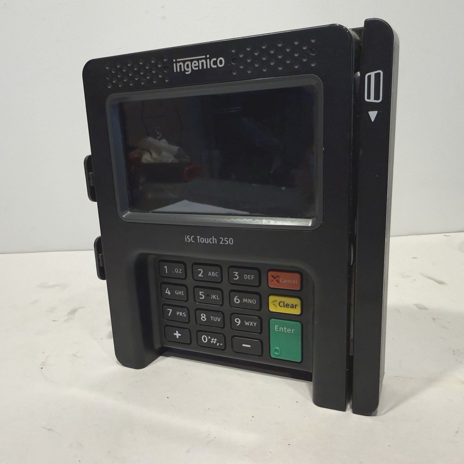 Ingenico iSC Touch 250 Credit Card Terminal Tested Powers On No Stylus