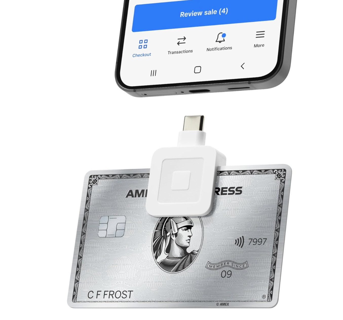 Square Reader for Magstripe USB-C Mobile Credit Card Readers NEW Open Box