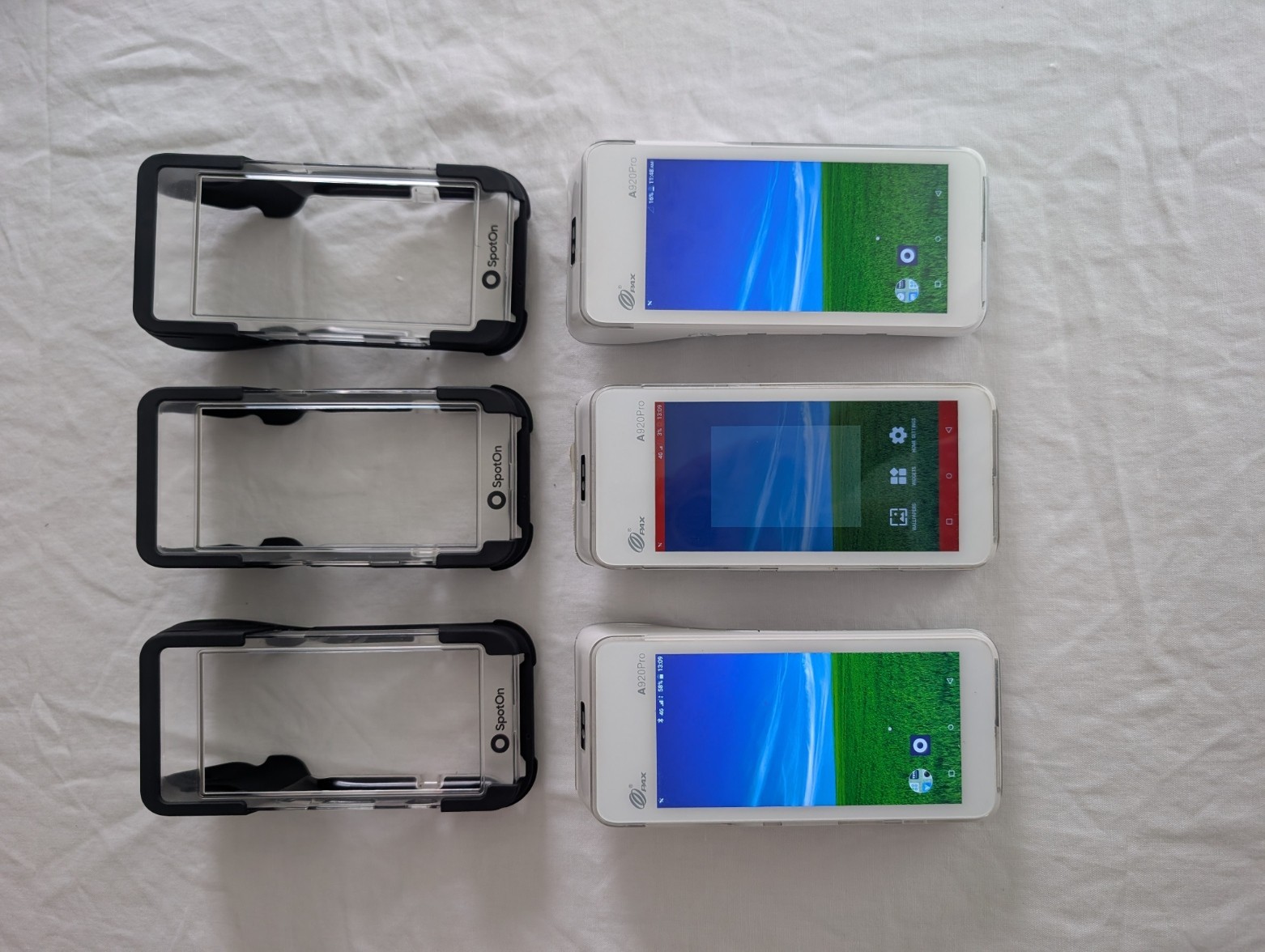 PAX A920 Pro Handheld POS Terminals Lot of 3 | Wireless | USB-C Charging