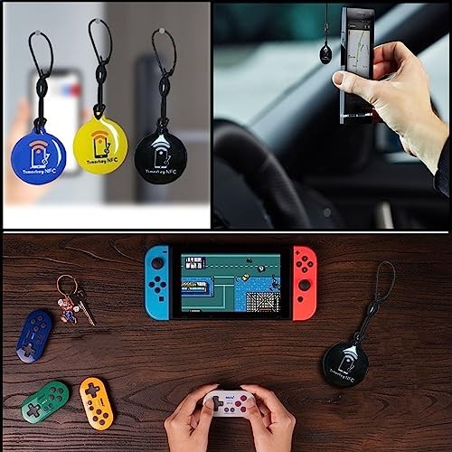 10pcs Programmable NFC Keychain Tags – Ntag215 Chips, Compatible with All NFC De