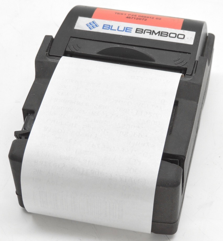 LOT OF 4 BLUE BAMBOO P25 Receipt Printer TESTED