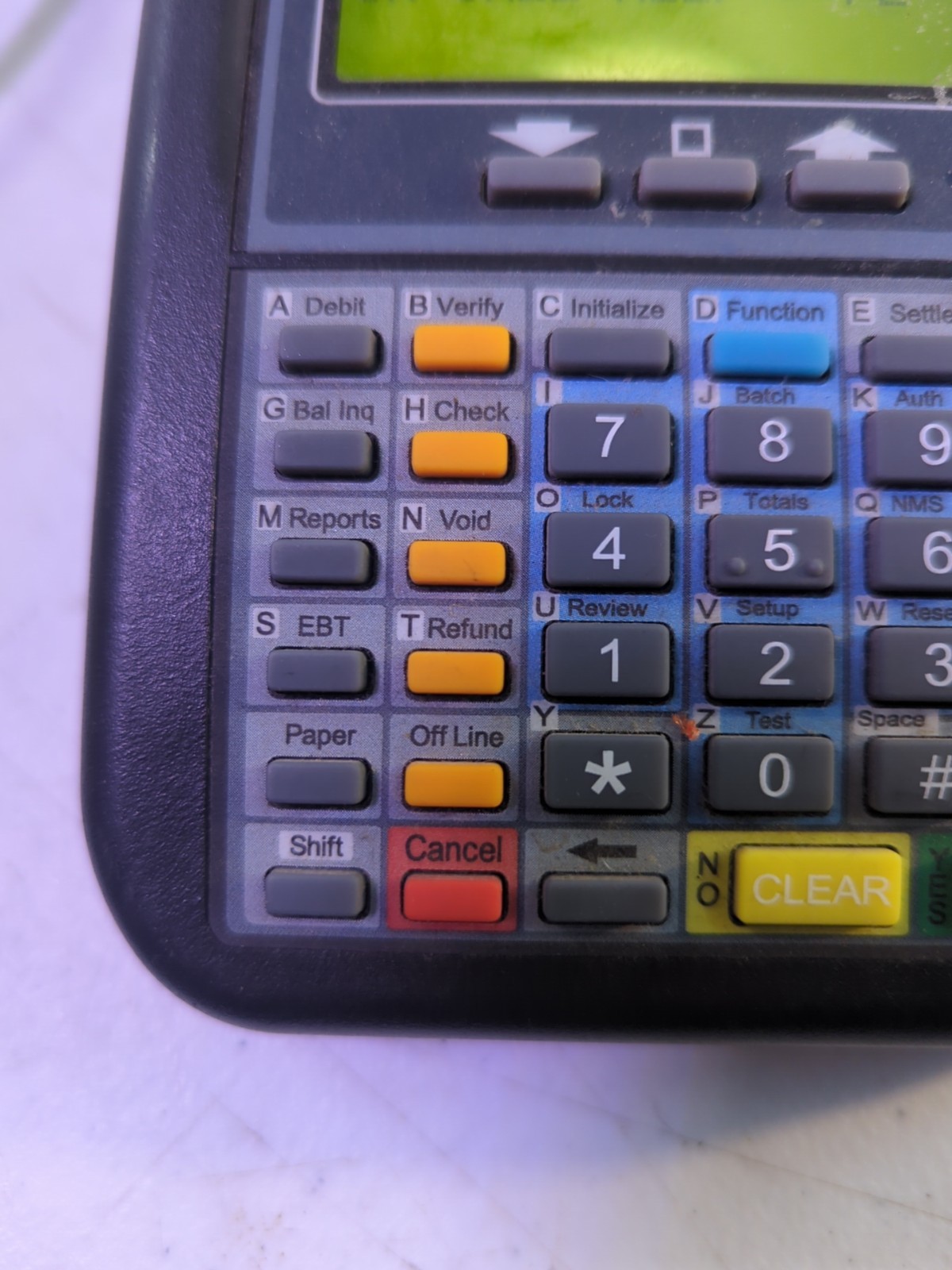 HYPERCOM T7Plus Credit Card Reader Terminal with Power Supply 010218-012 ZH