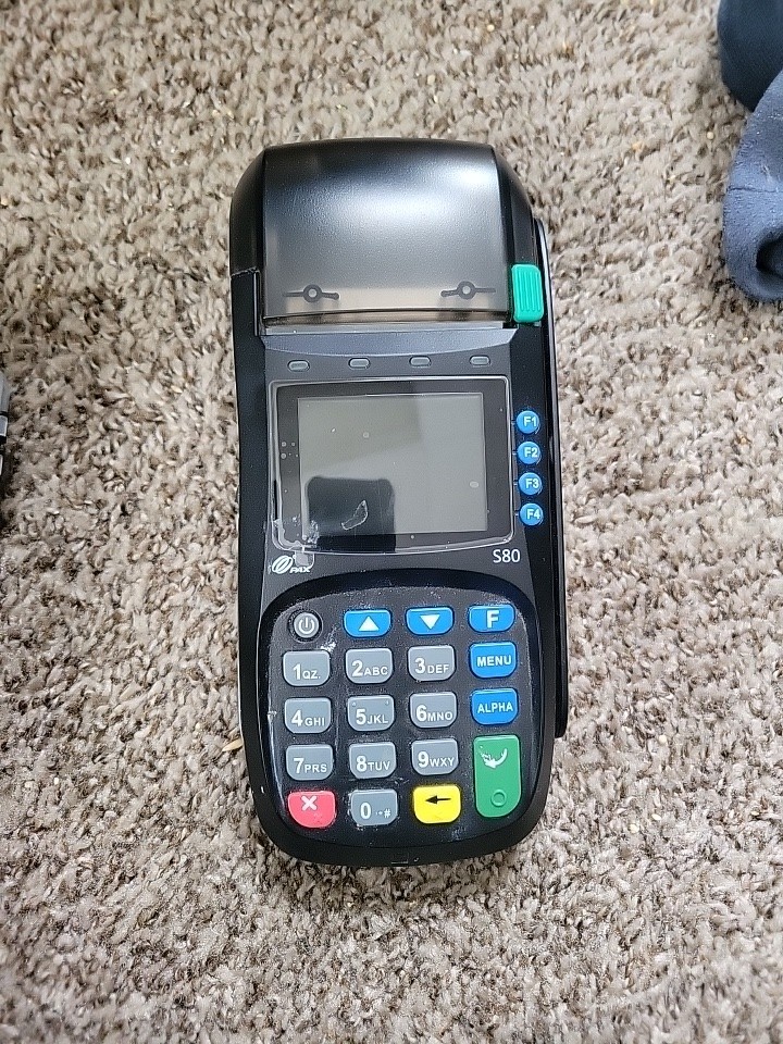 PAX S80 EMV NFC Credit Card Machine Black– S80-M0L-364-03EA – Not TESTED