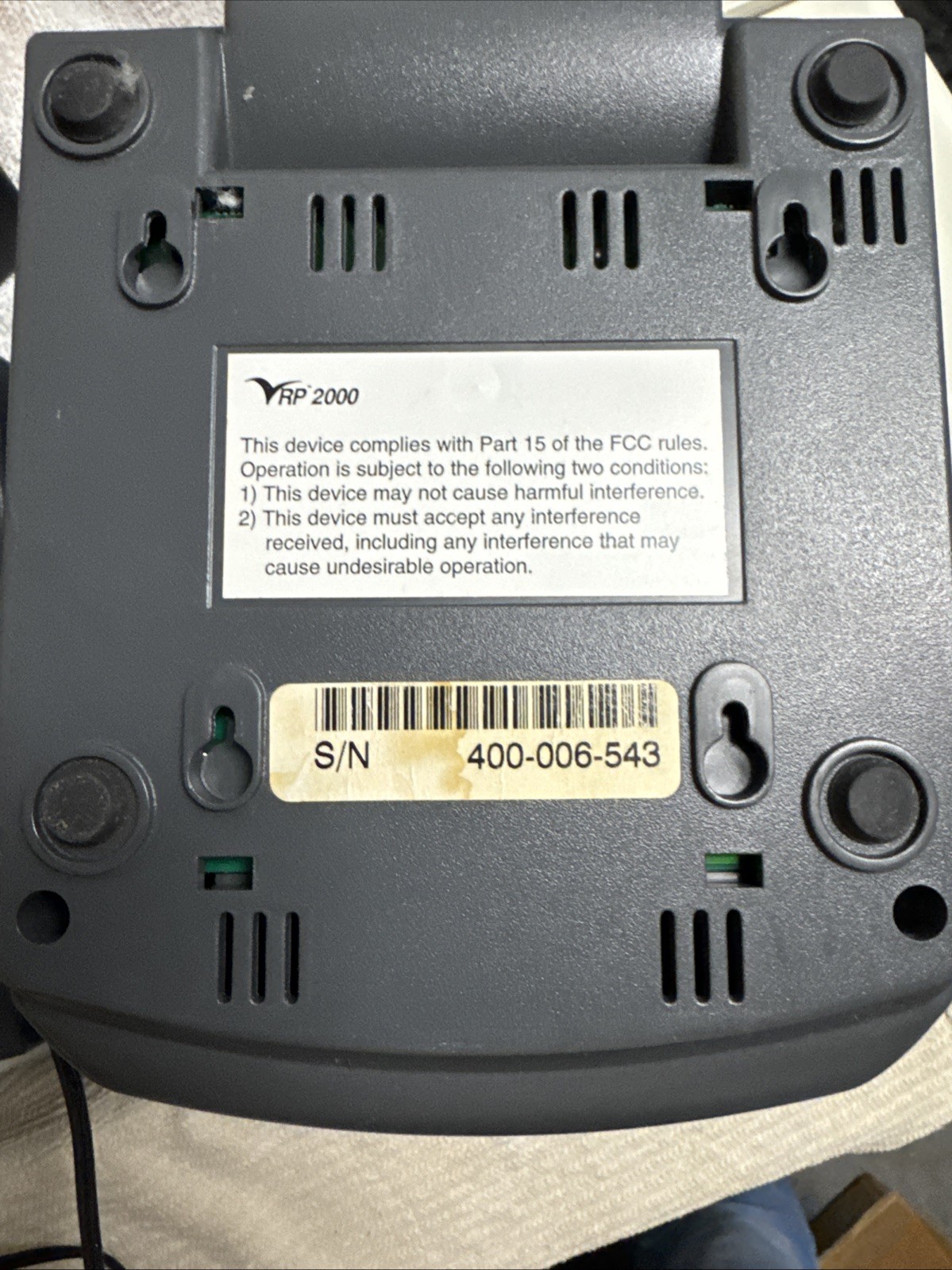 VeriFone Tranz 330 Credit Card Terminal Ac Adapter includes printer VRP 2000