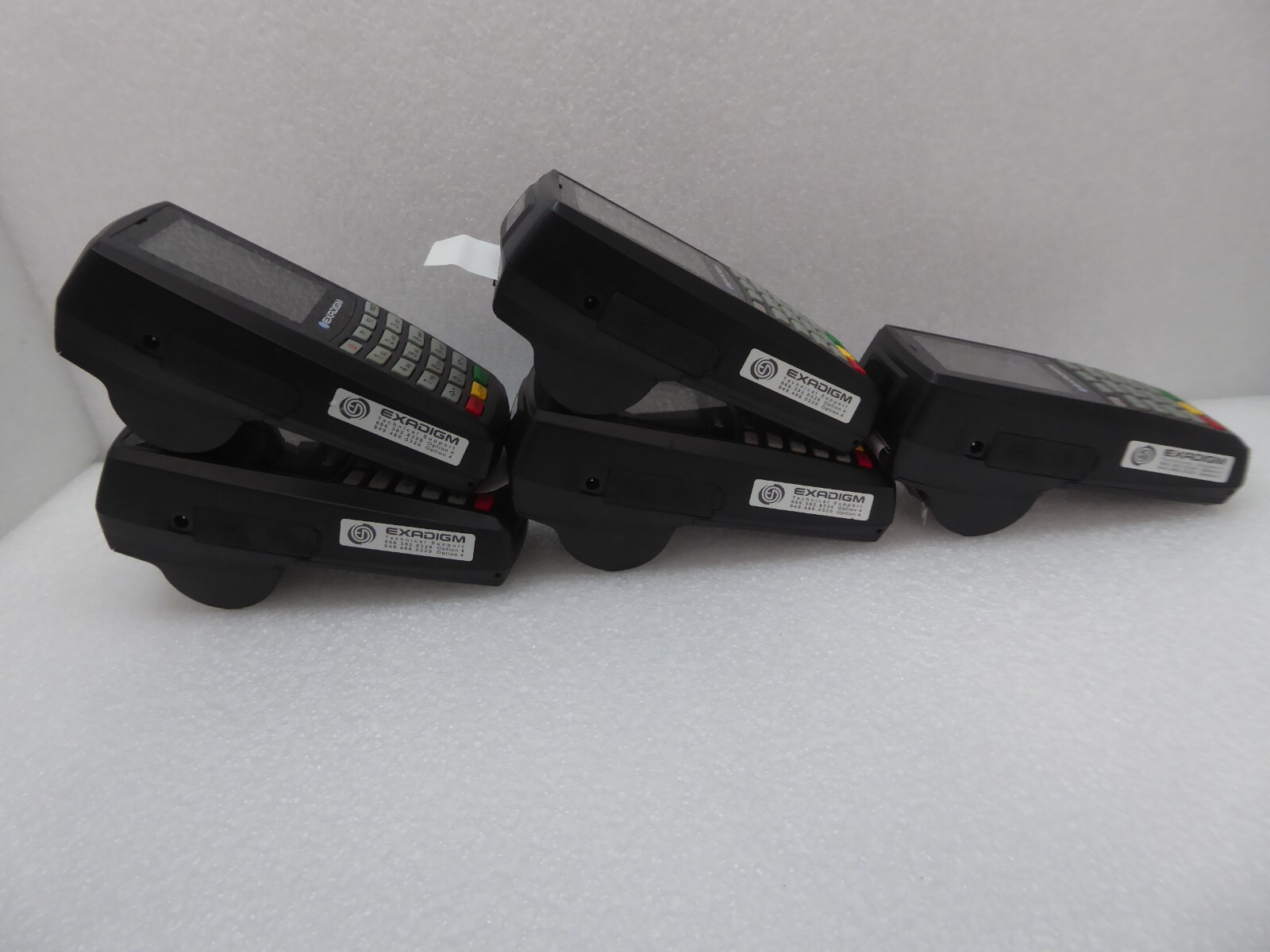 Lot of 5 Exadigm NX2200e TNW3T53.010 Wireless/Ethernet Credit Card Terminals