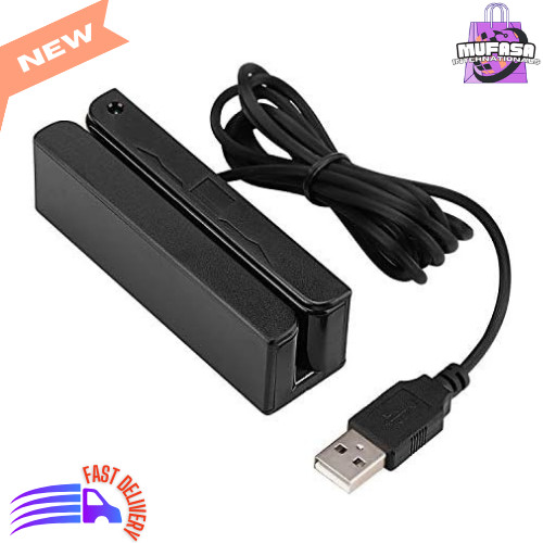 MSR90 USB Swipe Magnetic Credit Card Reader, 3 Tracks, Mini Smart Card Reader