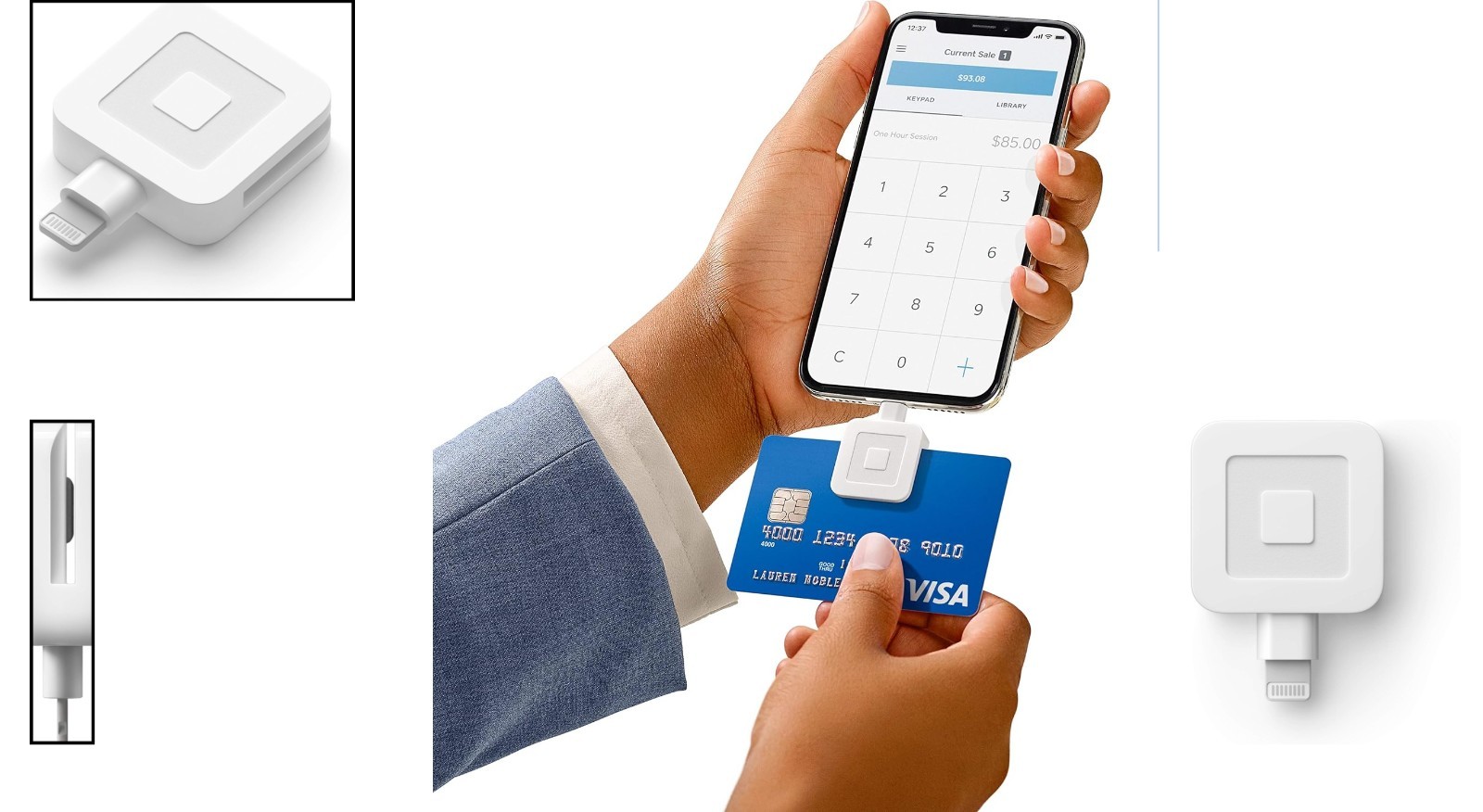 Lightweight Magstripe Reader with Lightning Connector for iOS Payments Anywhere