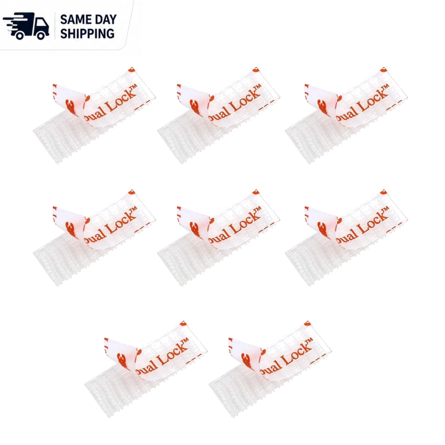 High-Performance 8 Pcs Toll Tag Mounting Kit – Water-Resistant Dual Lock Strips