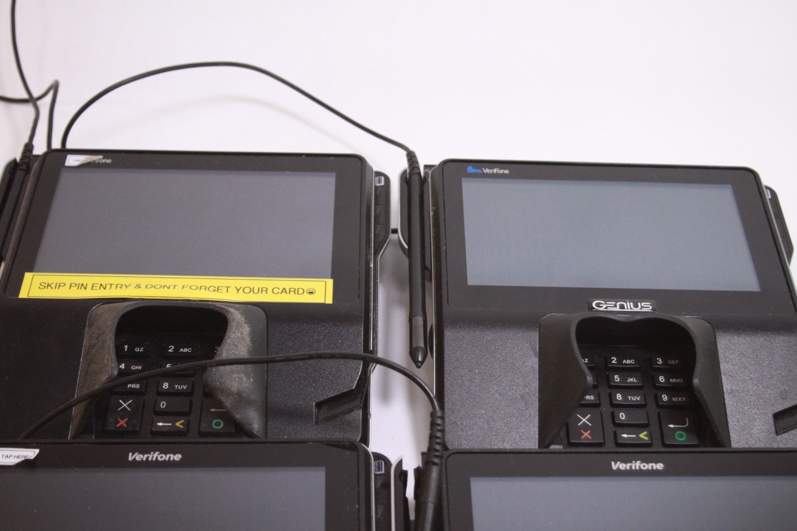 Lot of 4 Verifone MX925CTLS Pin-Pad Terminal Credit Card Machines Untested READ