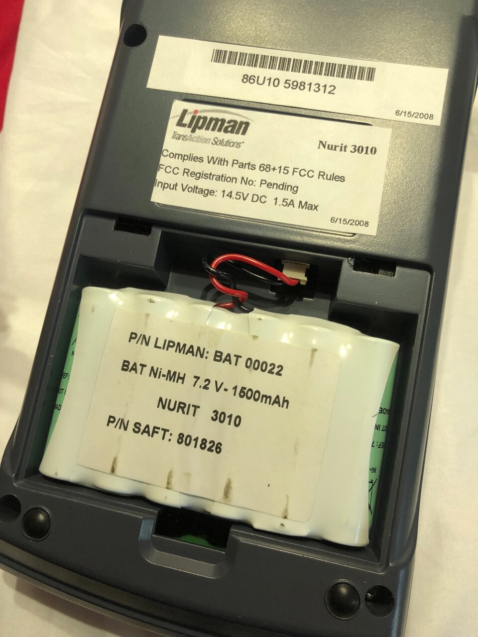 VeriFone Nurit 8400 & Lipman Nurit 3010 POS Credit Card Readers Terminal LOT