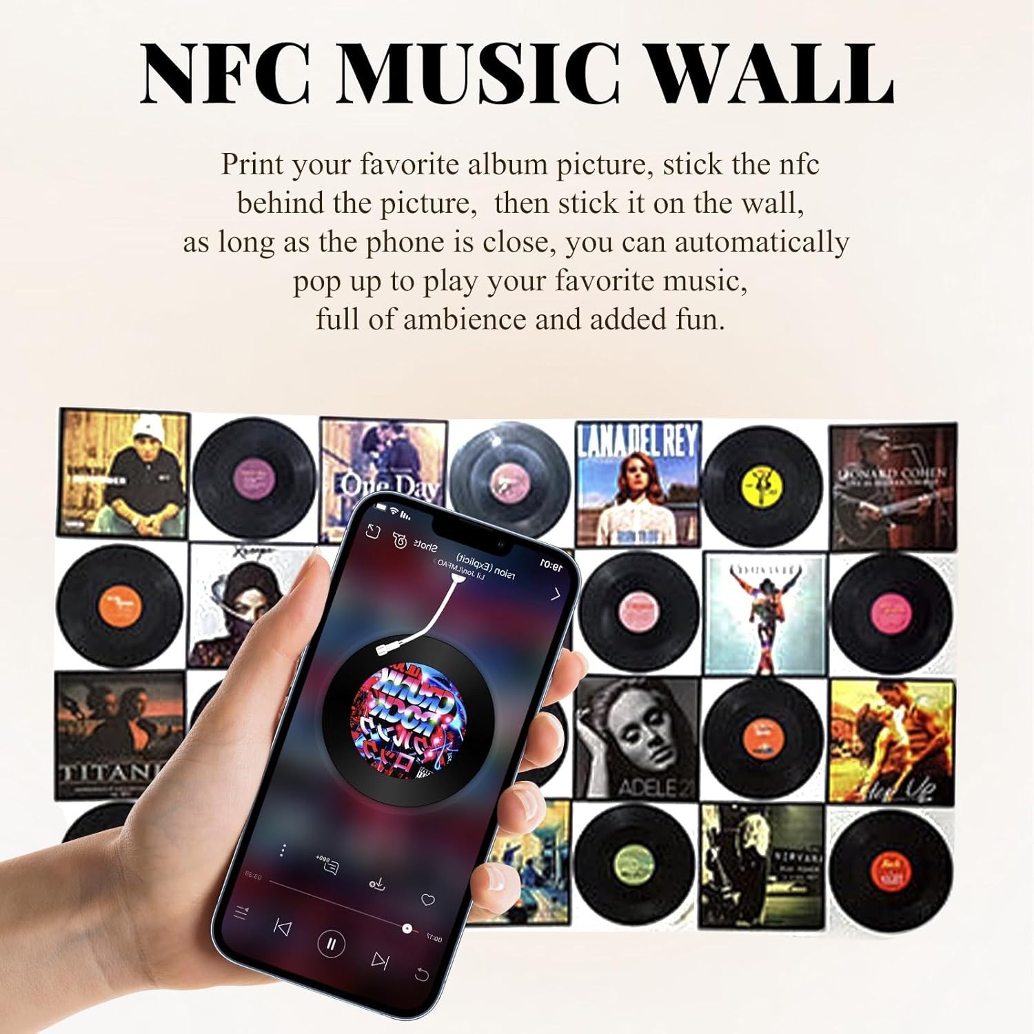30PCS NTAG213 NFC Stickers – Ultra-Thin, 13.56MHz, Self-Adhesive Waterproof Tags