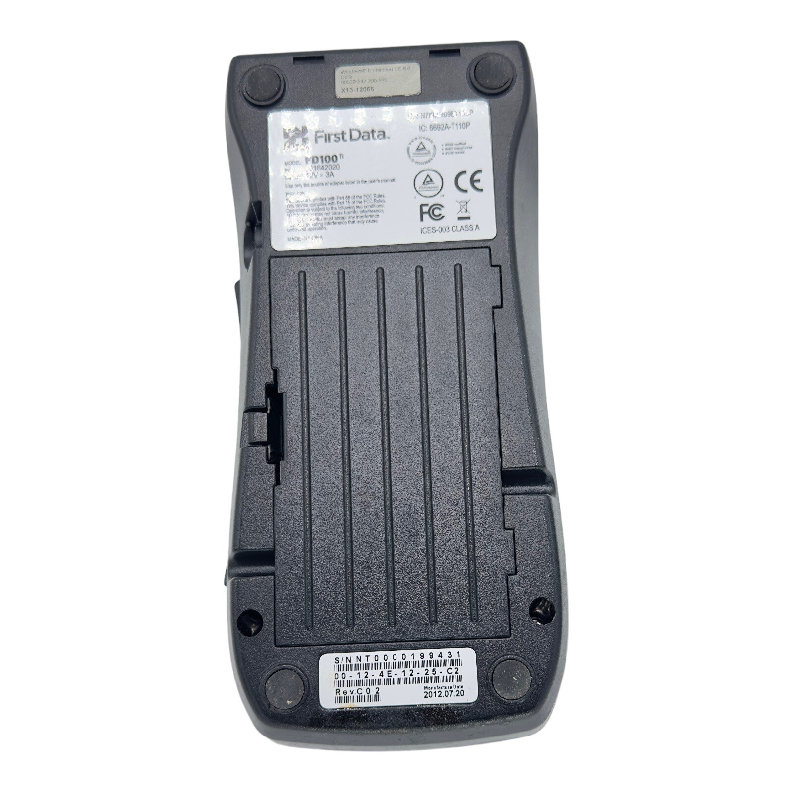 First Data FD100 TI Credit Card Terminal with Power Adapter