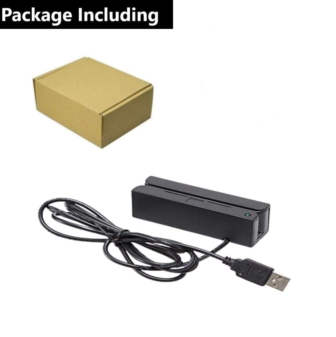 MSR100 Magnetic Stripe Card Reader 3 Track USB POS Credit Card Swiper